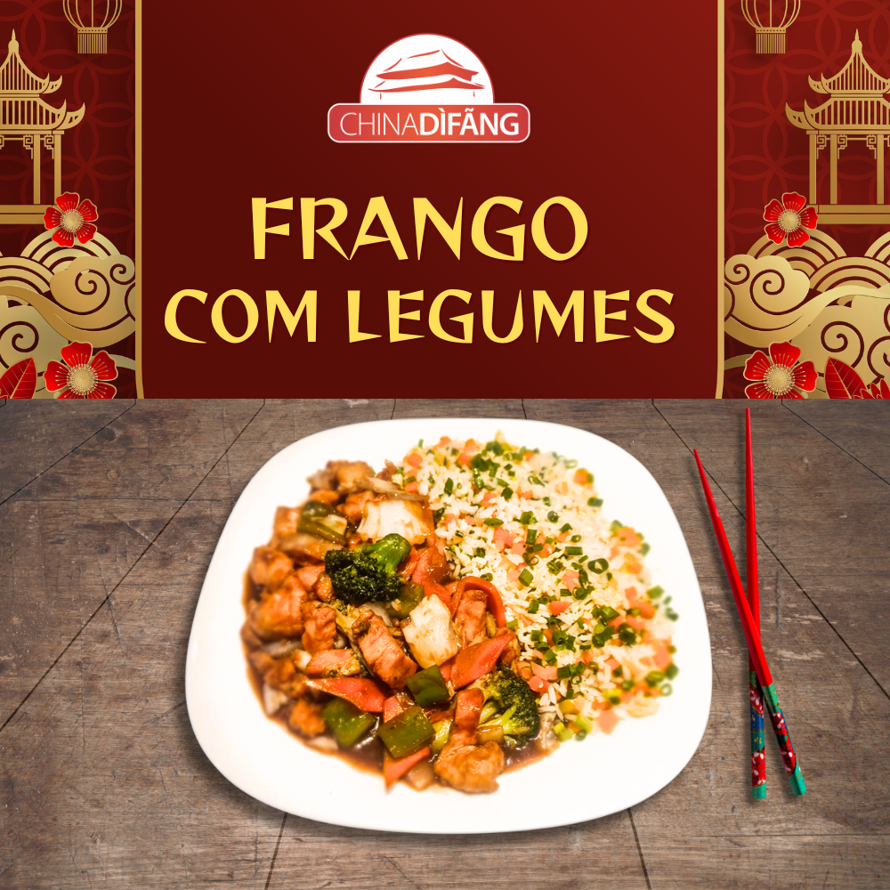 Prato de frango do China Difang